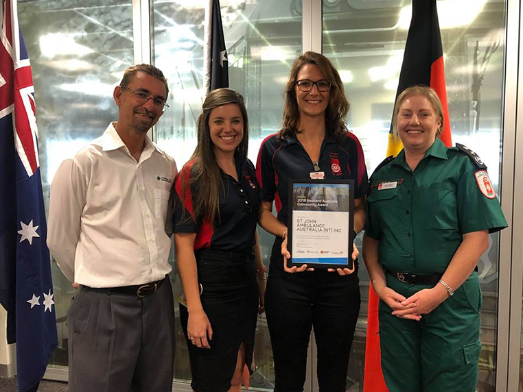St John Ambulance NT wins 2018 Resilient Australia Community Award