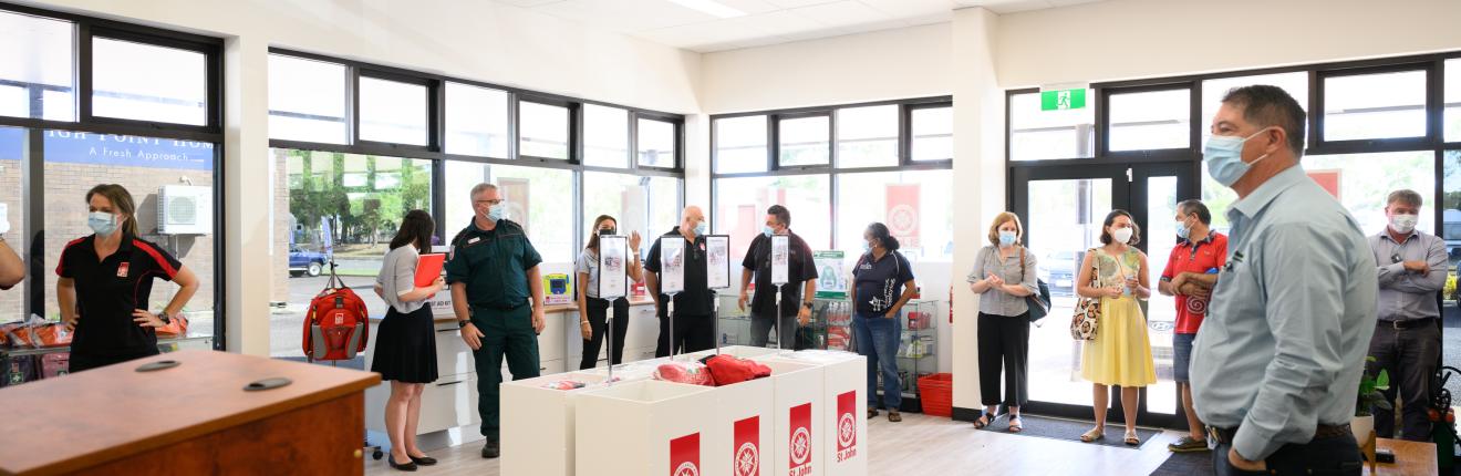 St John opening a new retail store.