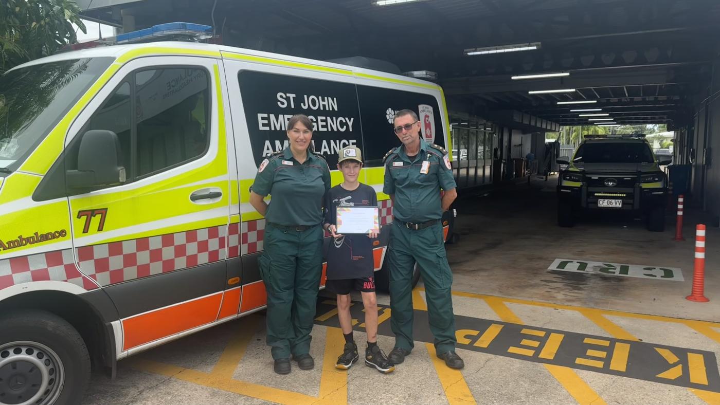 12-year-old boy leads rescue mission