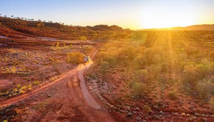 Driving in the Outback
