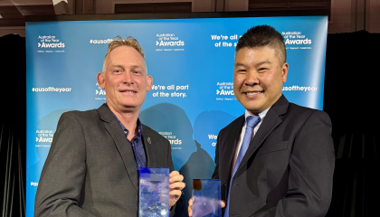 Ron Green and Dr Felix Ho