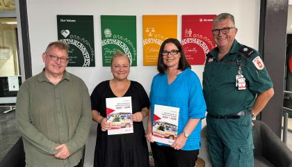 St John NT's Mental Health and Wellbeing Team (L-R) Richard Lewandowski, Nardi Ling, Natalie Wilson and Darryl Shaw