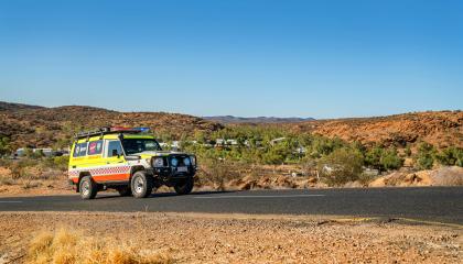 Vehicle in alice springs