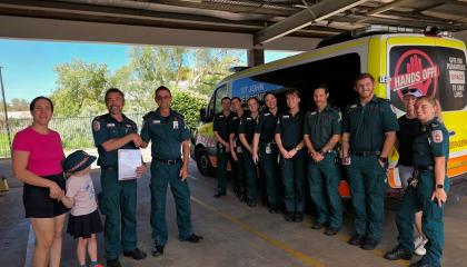 Matt Cowie 20 years service 