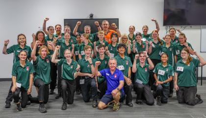 NT Youth Comp competitors and leaders with Deputy Chief Min., Hon Gerard Maley MLA