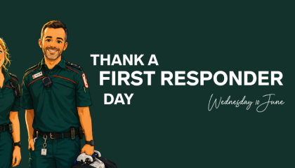 Thank a First Responder Day banner