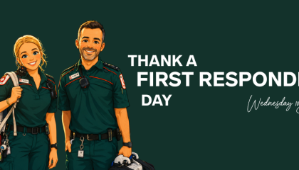 Thank a First Responder Day banner