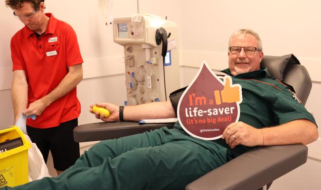 Andrew rolling up his sleeves for a good cause