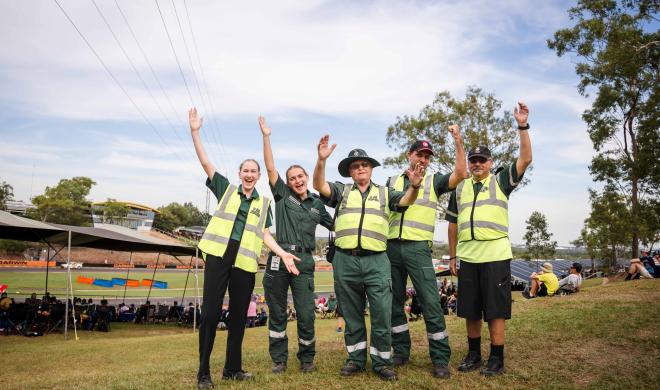 St John NT volunteers at V8 Supercars