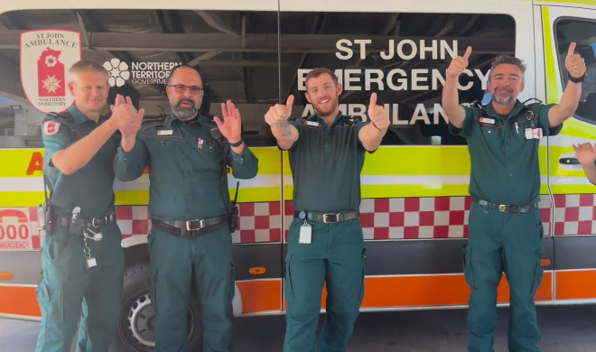 Territory paramedics unite with Easter safety message