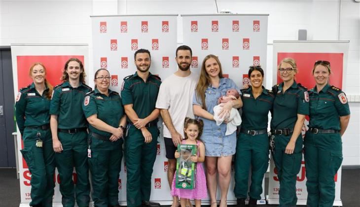 Two baby girls race to get earthside