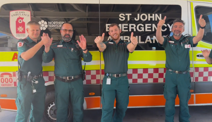 Territory paramedics unite with Easter safety message