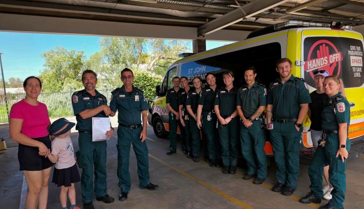 Matt Cowie 20 years service 